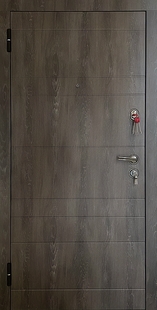 Входная дверь в квартиру с накладками МДФ ПВХ