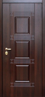Стальные двери МДФ шпон МД-15